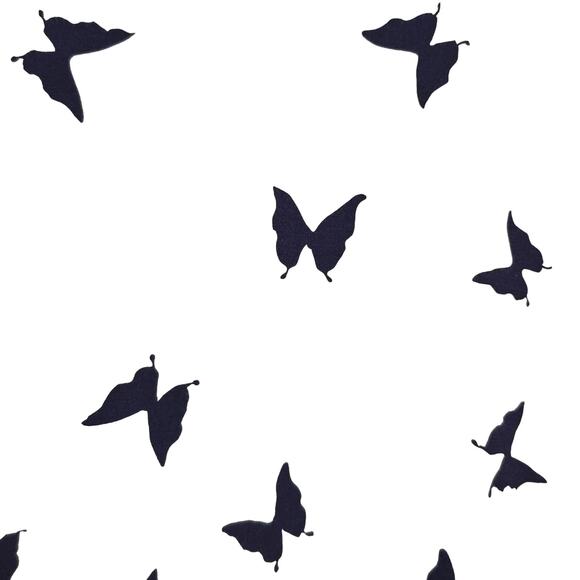 Belle by Kim Gravel Womens Sz 1X Blue Butterfly Stretchy Lace Bell Sleeve Top - Picture 6 of 11